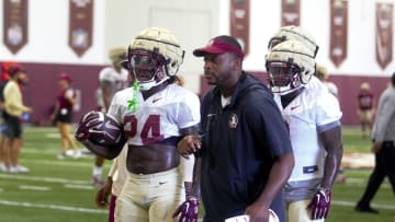 Florida State football players participate in the eighth practice of fall camp on Friday, Aug. 2, 2024