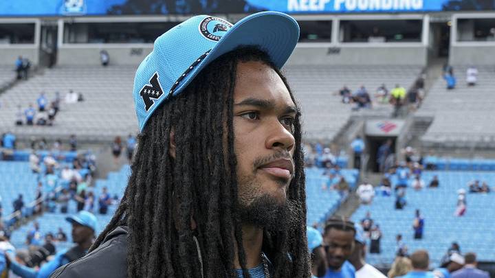 Carolina Panthers running back Jonathon Brooks 