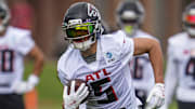 Falcons WR Drake London was one of the five best wide receivers in fantasy football last season. 