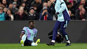 Verletzt am Boden: Bukayo Saka