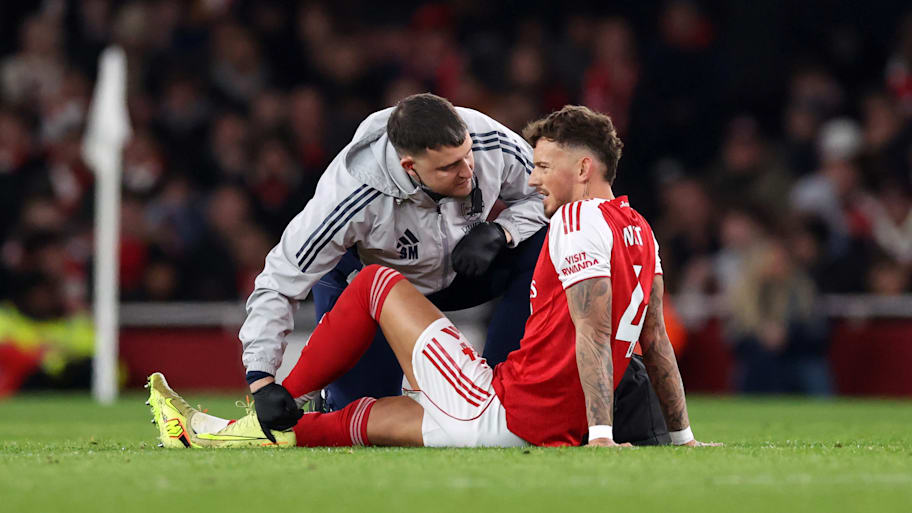 Ben White receiving treatment.