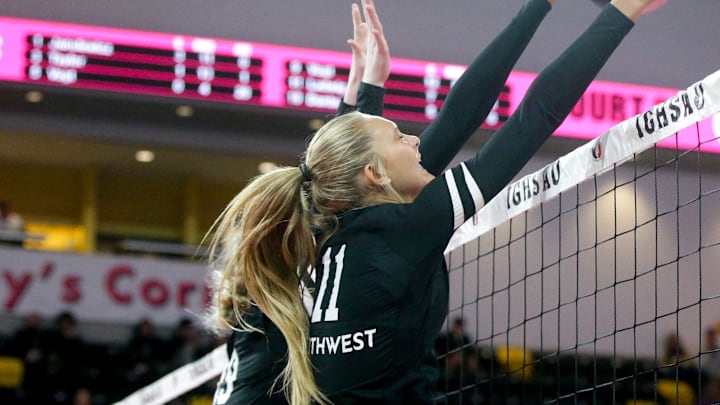 Waukee Northwest and Piper Ladwig (11) advanced to the Class 5A state volleyball finals with a win Thursday.