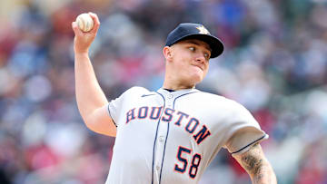 Houston Astros pitcher Hunter Brown