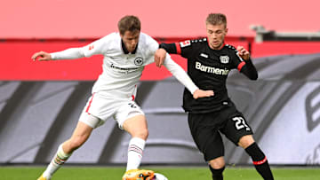Hier kämpfen Bayer und Frankfurt noch gegeneinander, am Donnerstag kämpfen beide einzeln um das Weiterkommen in der Europa League.
