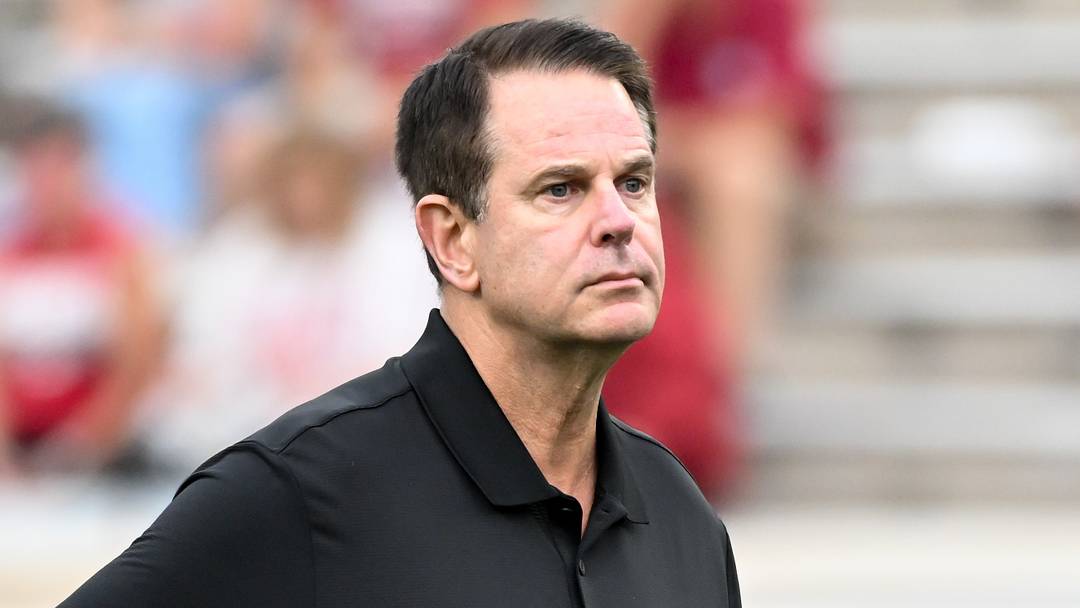 Sep 12, 2026; Bloomington, Indiana, USA; Indiana Hoosiers head coach Curt Cignetti is seen prior to the game against the Howard Bison at Merchants Bank Field at Memorial Stadium. Mandatory Credit: Robert Goddin-Imagn Images