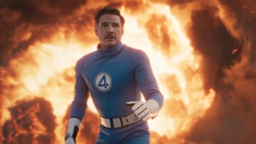 Pedro Pascal as Reed Richards/Mister Fantastic in 20th Century Studios/Marvel Studios' THE FANTASTIC FOUR: FIRST STEPS. Photo courtesy of Marvel Studios. © 2025 20th Century Studios / © and ™ 2025 MARVEL