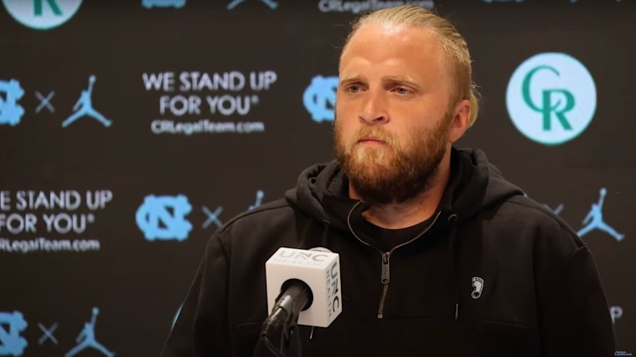 Steve Belichick is entering his first season as UNC's defensive coordinator. | Screenshot via @InsideCarolinaVideo on YouTube.