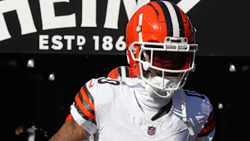 Cleveland Browns cornerback Greg Newsome II (0) takes the field to play the Pittsburgh Steelers at Acrisure Stadium.
