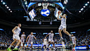 BYU wing Richie Saunders scores against Kansas State