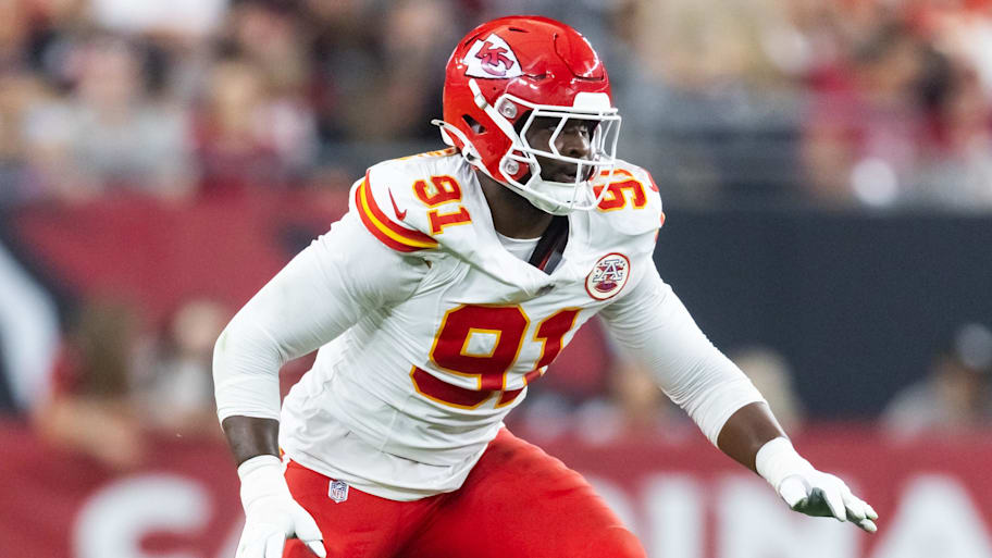 Chiefs defensive end Felix Anudike-Uzomah will miss the 2025 season after landing on the IR. | Mark J. Rebilas-Imagn Images