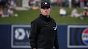 Jen Pawol officially became the first female to umpire a game in MLB history on Saturday.