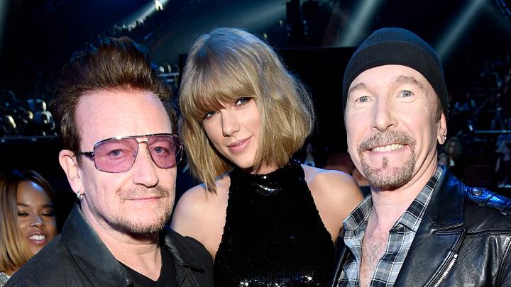 Taylor Swift and U2 at the iHeartRadio Music Awards