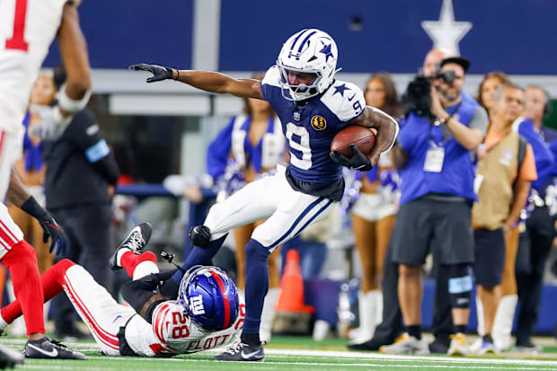 Dallas Cowboys wide receiver KaVontae Turpin makes a reception during the third quarter against the New York Giants.