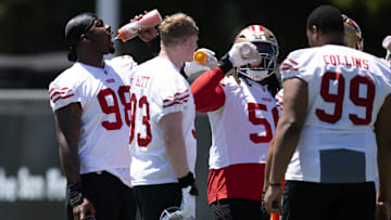 San Francisco 49ers defensive lineman Mykel Williams (98)