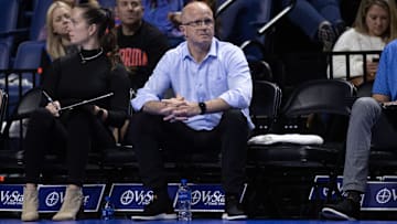 Kentucky Wildcats head coach Craig Skinner looks on during the third set against the Florida Gators at Exactech Arena at the University of Florida in Gainesville, FL on Sunday, November 20, 2022. [Matt Pendleton/Gainesville Sun]

Ncaa Women S Volleyball Florida Vs Kentucky