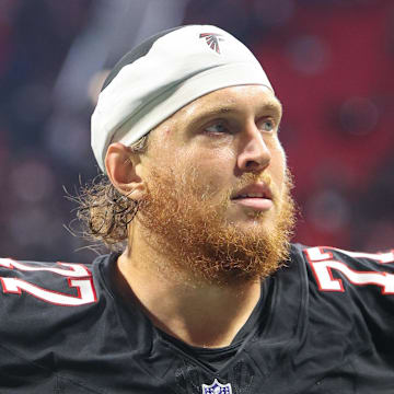 Atlanta Falcons offensive tackle Storm Norton 