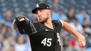 Chicago White Sox starting pitcher Garrett Crochet delivers a pitch against the Toronto Blue Jays in the second inning at Rogers Centre.