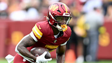 Washington Commanders running back Jacory Croskey-Merritt