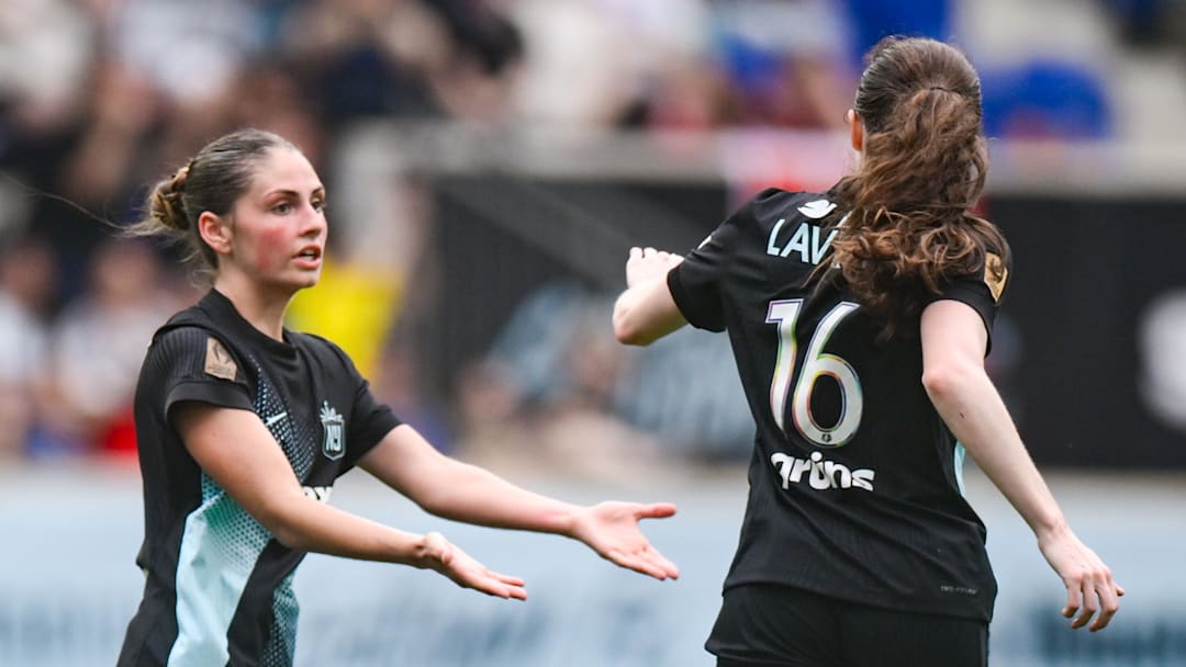 Sarah Schupansky and Rose Lavelle of Gotham FC