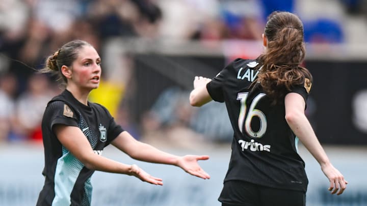 Sarah Schupansky and Rose Lavelle of Gotham FC