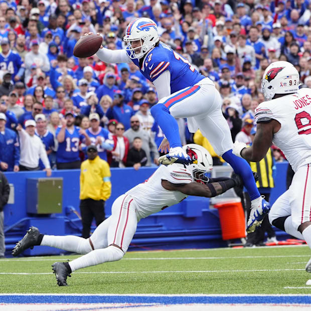 Josh Allen leap