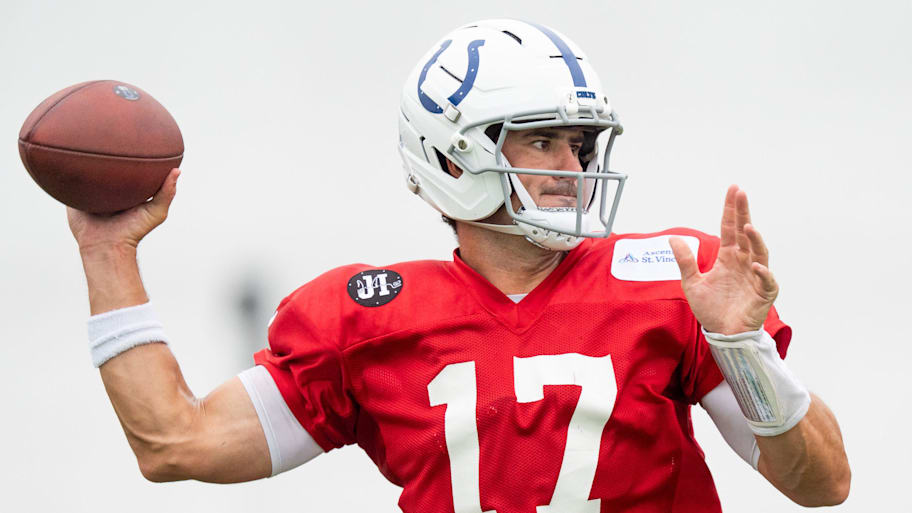 The Colts named Daniel Jones the QB1 for the 2025 season. | Mykal McEldowney/IndyStar / USA TODAY NETWORK via Imagn Images