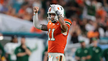 Miami Hurricanes quarterback Carson Beck