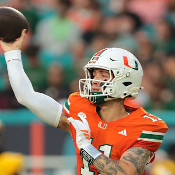 Miami Hurricanes quarterback Carson Beck started in games against the Florida Gators twice while at Georgia.