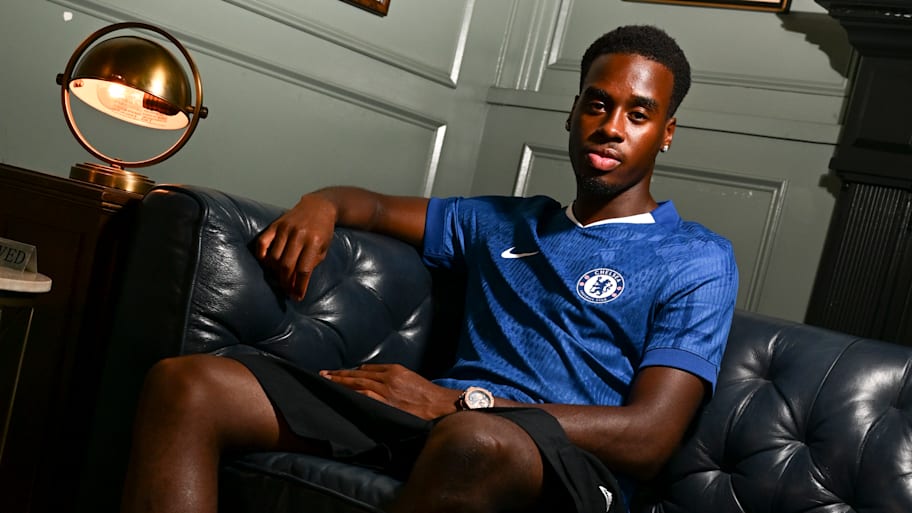 Jamie Gittens became Chelsea’s latest summer signing. | Darren Walsh/Chelsea FC via Getty Images