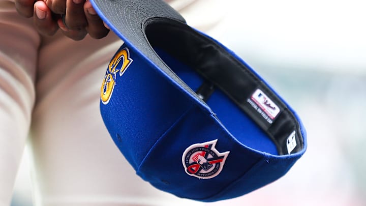 A Seattle Mariners hat is pictured before a game against the Atlanta Braves on Sept. 11, 2022, at T-Mobile Park.