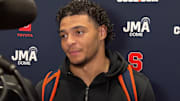 Syracuse linebacker Gary Bryant spoke to the media Tuesday ahead of facing Pitt.