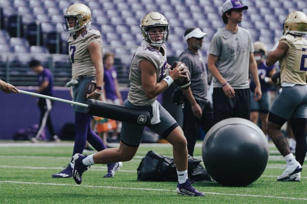 Teddy Purcell is in his fourth season as a UW walk-on quarterback.