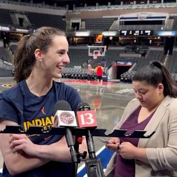 Indiana Fever guard Caitlin Clark on May 19, 2025.