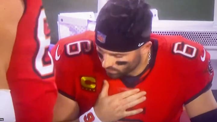 Tampa Bay Buccaneers' Baker Mayfield on Jan. 12, 2025. Tampa Bay Buccaneers' Baker Mayfield on Jan. 12, 2025.