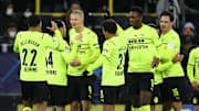 Da konnte sich die ganze Mannschaft freuen. Dortmund dominierte im letzten Champions-League-Spiel.
