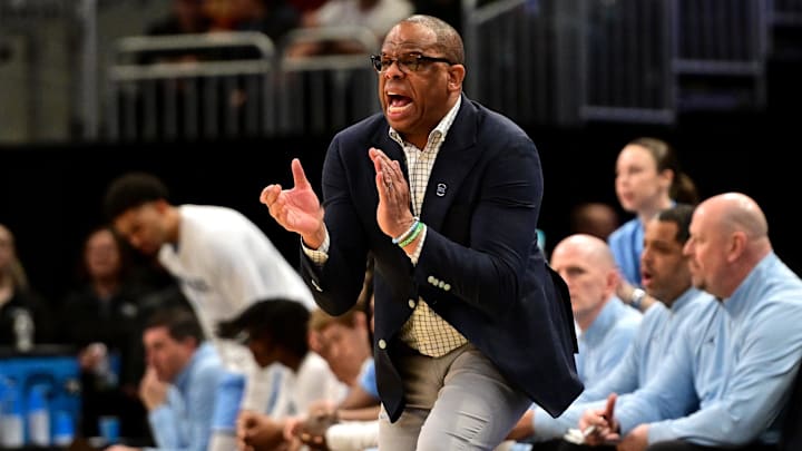 UNC basketball head coach Hubert Davis