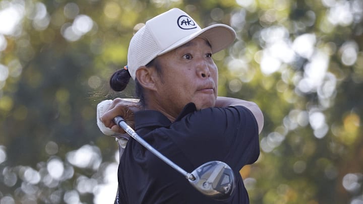 Anthony Kim made the cut at LIV Golf Promotions with a birdie on the 18th hole. 