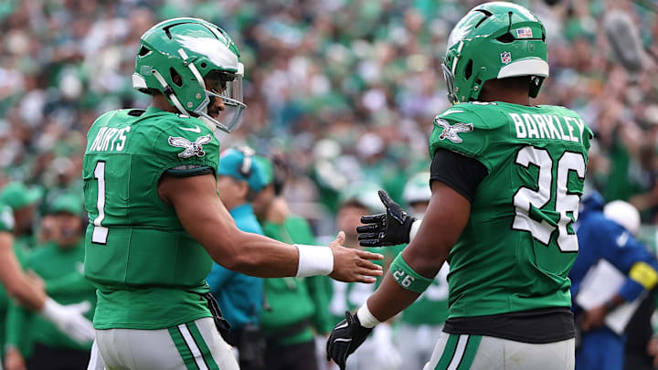 The Eagles, led by Jalen Hurts and Saquon Barkley, are the top seed in the NFC at the midway point of the season.