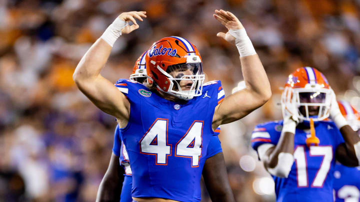 Florida Gators defensive end Jack Pyburn was held out of contact on Saturday.