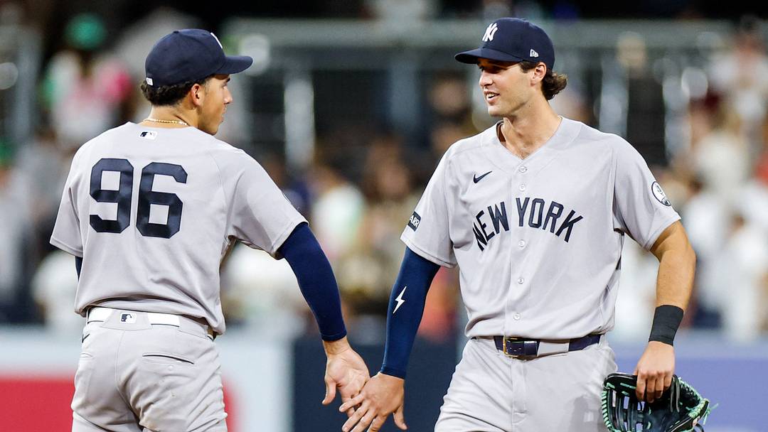 New York Yankees center fielder Spencer Jones (right) and shortstop George Lombard Jr. (left) played integral roles as rookies in 2026, which most fans likely didn't see coming.