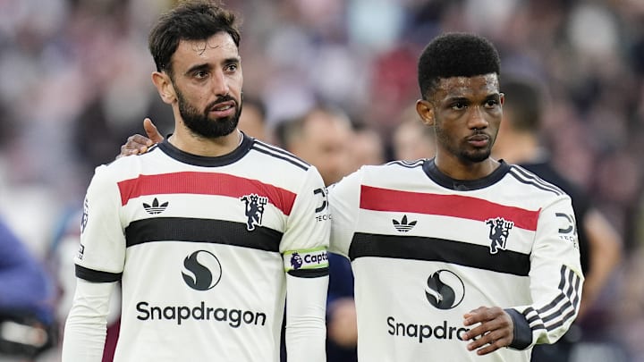 Bruno Fernandes and Amad Diallo should both start as the attacking midfielders in Ruben Amorim's system. Bruno Fernandes and Amad Diallo should both start as the attacking midfielders in Ruben Amorim's system.