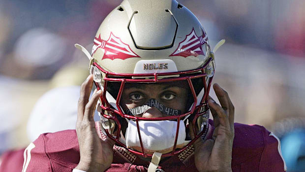 Florida State Seminoles wide receiver Malik Benson before the game against the Charleston Southern Buccaneers.