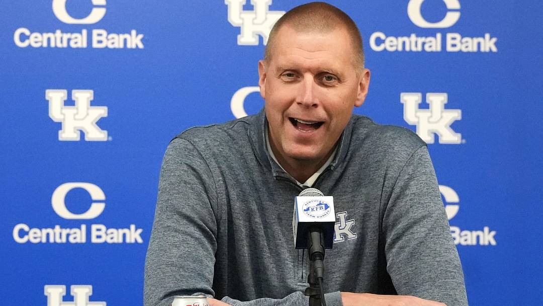 Kentucky’s Mark Pope held its annual media day at the Joe Craft Center.
Oct. 8, 2024 Kentucky’s Mark Pope held its annual media day at the Joe Craft Center.
Oct. 8, 2024