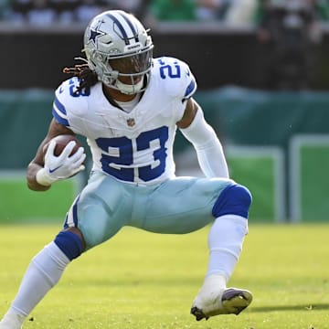 Dallas Cowboys running back Rico Dowdle against the Philadelphia Eagles.
