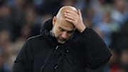 Pep Guardiola had a visible cut on the bridge of his nose during Manchester City's 3-3 draw with Feyenoord