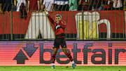 Gabigol abriu o placar da partida nesta quinta-feira