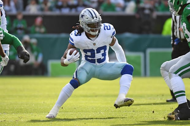 Dallas Cowboys running back Rico Dowdle against the Philadelphia Eagles.