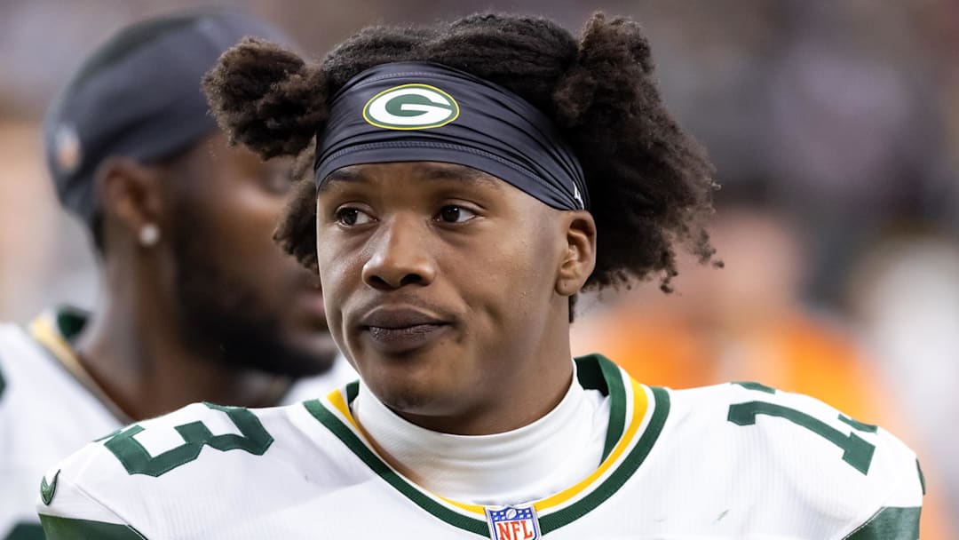 Green Bay Packers wide receiver Dontayvion Wicks