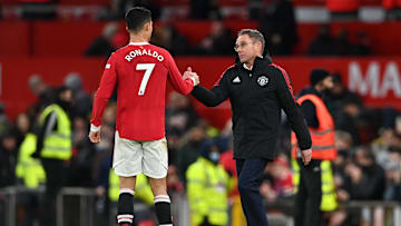 Cristiano Ronaldo dan Ralf Rangnick Cristiano Ronaldo dan Ralf Rangnick