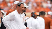 Texas Longhorns head coach Steve Sarkisian, Sept. 6, 2025, at Darrell K Royal-Texas Memorial Stadium in Austin, Texas.